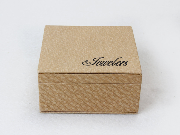 Paper-Woven Embossed Jewelry Boxes LOGO Display