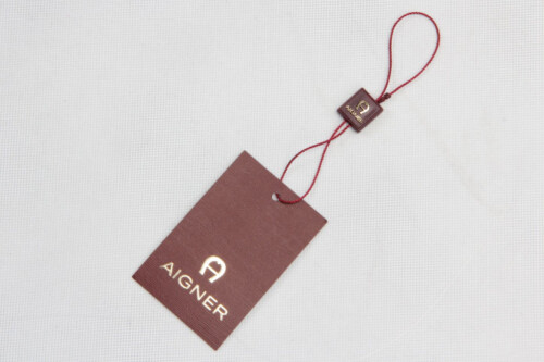 Embossing Hanger Tag with Hot Stamping Logo