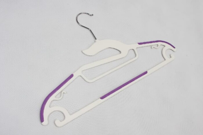 Plastic Coating Stainless Steel Garment Hangers Set detail
