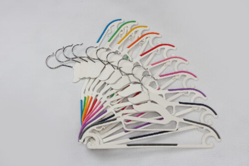 Plastic Coating Stainless Steel Garment Hangers Set style