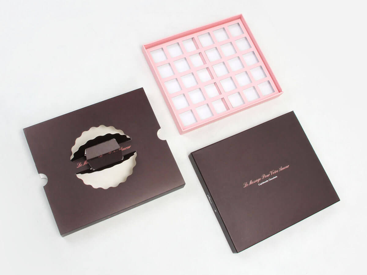 Portable Chocolate Gift Packaging Boxes With Sleeves