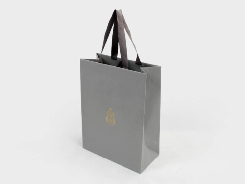 Luxury Gray Beater Dyed Paper Bag