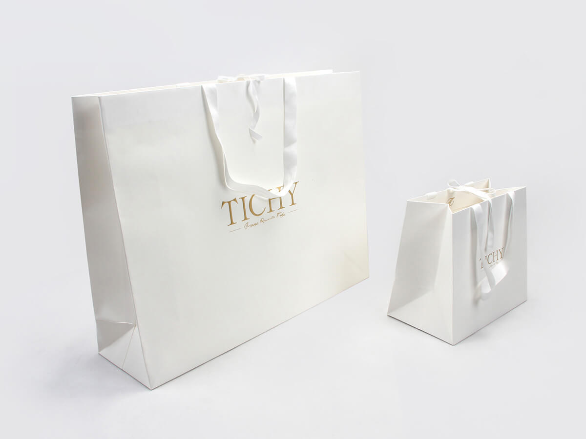 Premium Women Full Embossing Paper Garment Shopping Bags