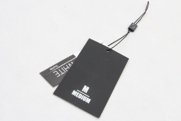 Black Soft Touch Paper Hang Tag Display