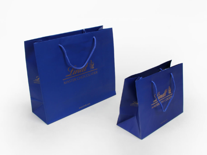 Sea Blue Garment Shopping Paper Bags