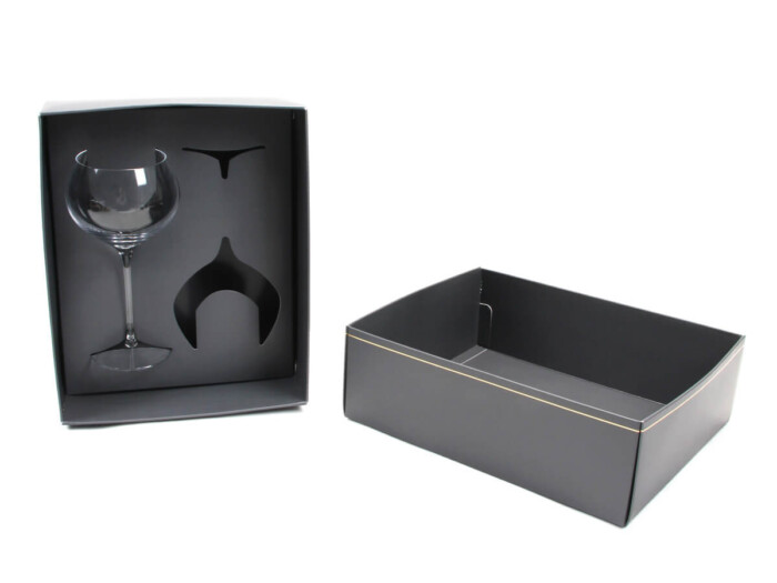 Shockproof Wine Glasses Card Paper Box Stand Display