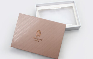 Luxury Silk Sheet Set Packaging Box with UV Varnish