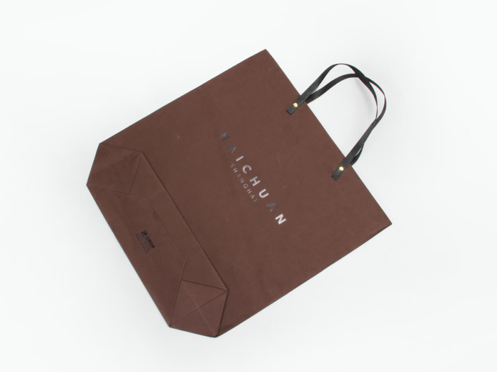 Stylish Brown Gift Paper Bags Folding Way