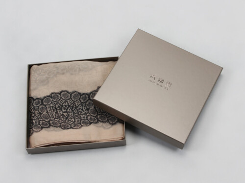 Premium Embossing Paper Silk Scarves Box