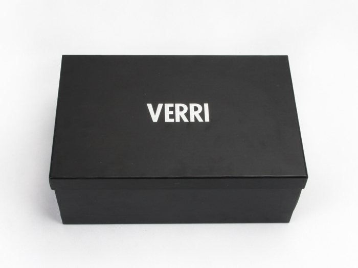 Premium Embossing Black Paper Shoe Box