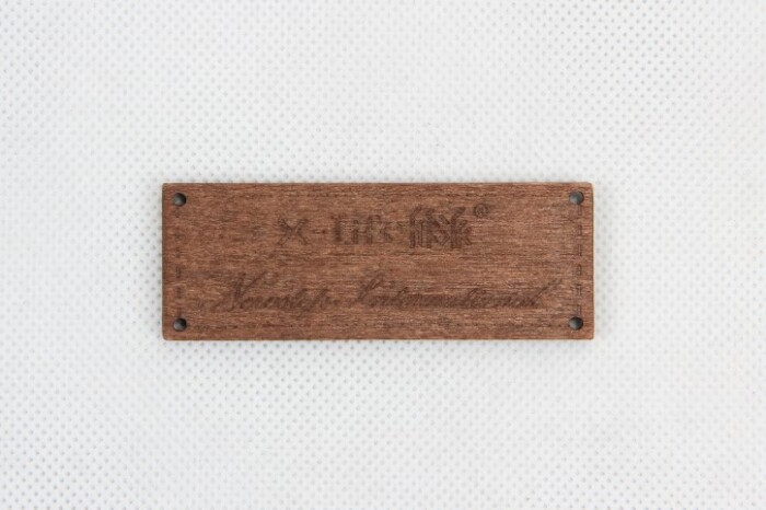 Wooden Label Tag with Debossing Logo