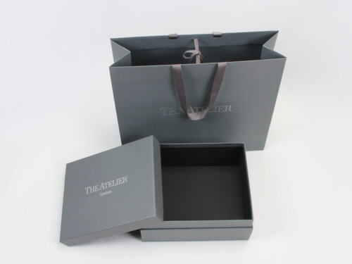 Luxury Wedding Dress Packaging Box and Paper Bag