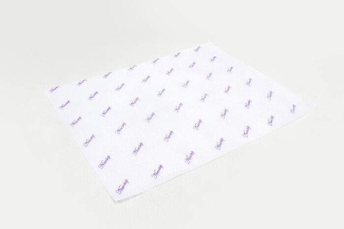 White Printed Wrapping Tissue Paper side