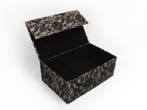 Luxury Velvet Flocking Folding Shoe Box