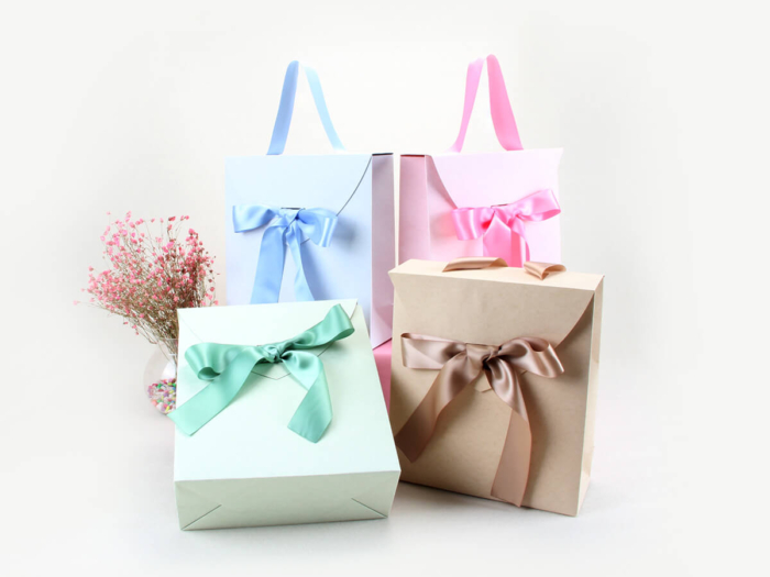 ZHIMEI Imitation Parchment Paper Gift Bags