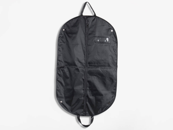 600D Nylon Garment Bag with Leather Hemming