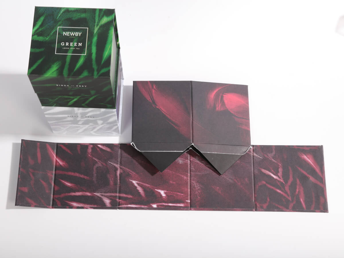 Creative Flavoured Black Tea Packaging Boxes Folding Way