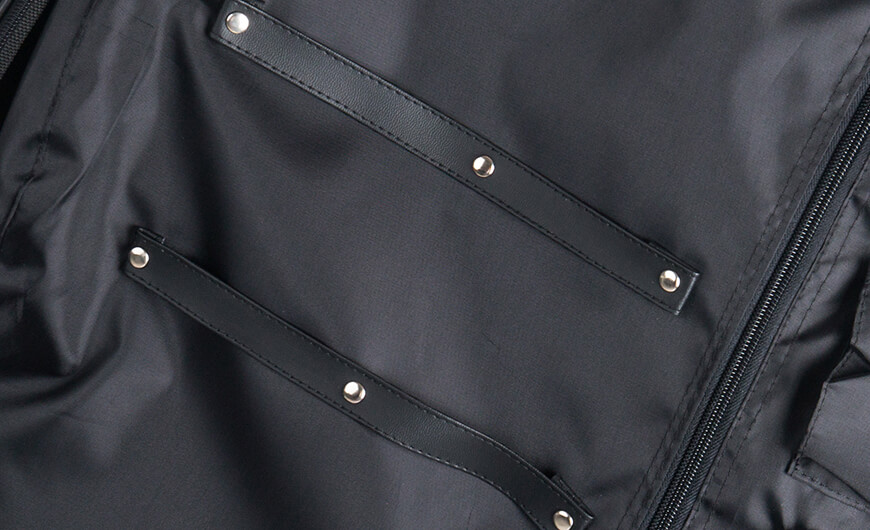 Crocodile PU Leather Carry On Suit Garment Bag Inside Material