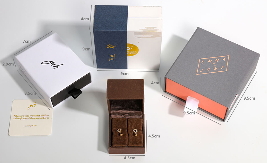 Jewelry Box Set for Ring Earring Bracelet Pendant Each Size