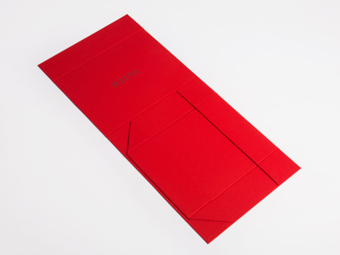 Luxury Underwear Soft Touch Paper Packaging Box Folding Way