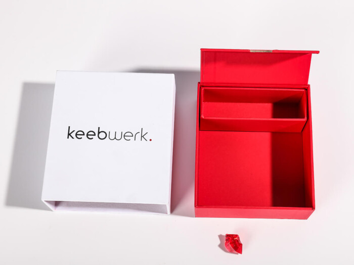 Mechanical Keyboard Keys Packaging Boxes Open Way