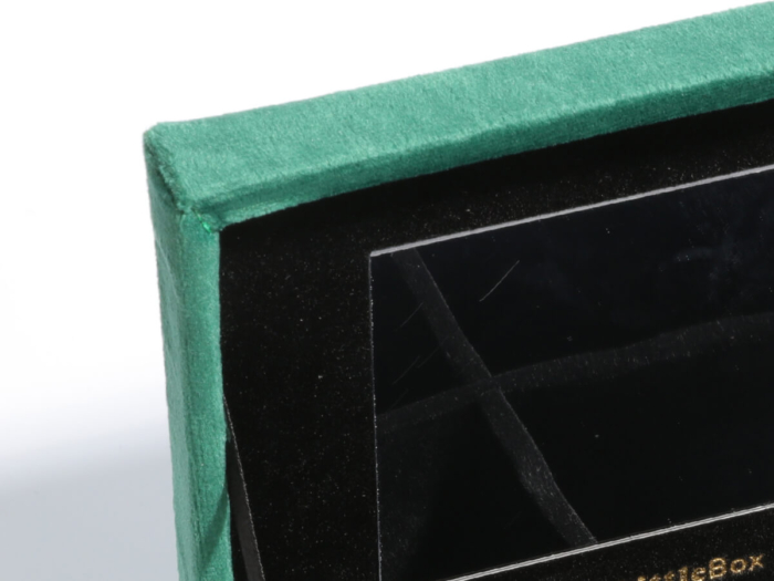 Mini Velvet Jewelry Boxes Storage Case Mirror Detail