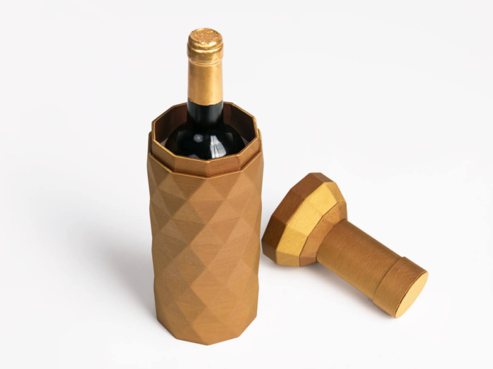 Personalized Like Wine Bottle Box Open Way
