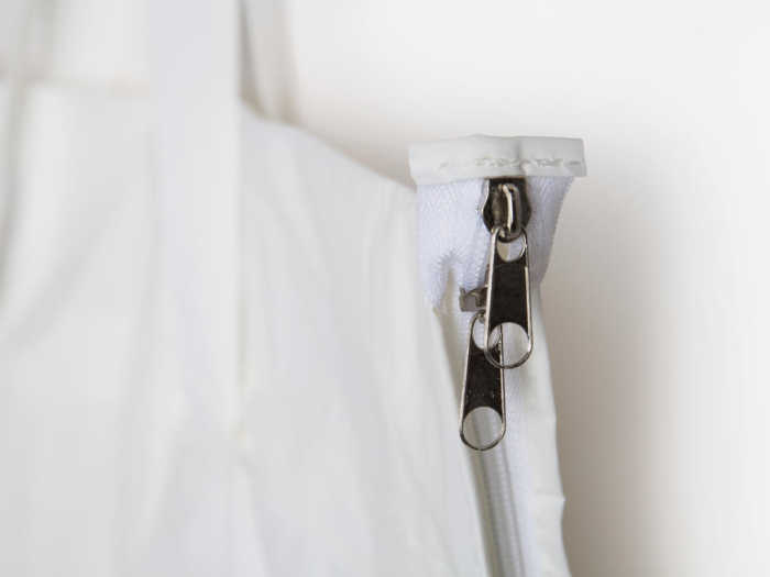 RPET Longer Garment Gowns and Coat Bag Zipper Detail