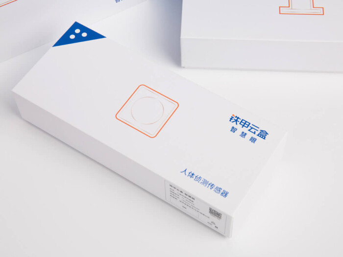 Electronics Sensor Packaging Box Printed Detail