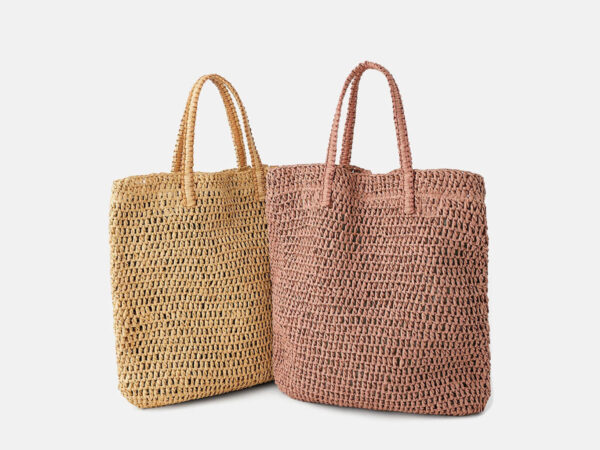 Paper Straw Bag with Shoulder and Tote Handle Newtep Packaging