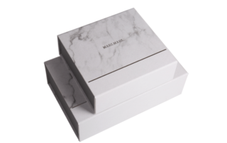 Marble Pattern Gift Packaging Folding Rigid Boxes