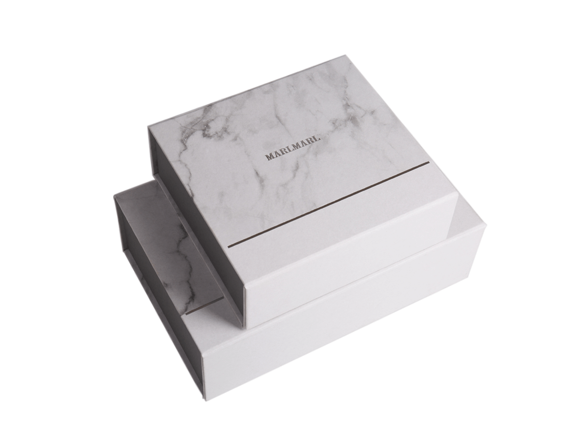 Marble Pattern Baby Garment Folding Rigid Boxes