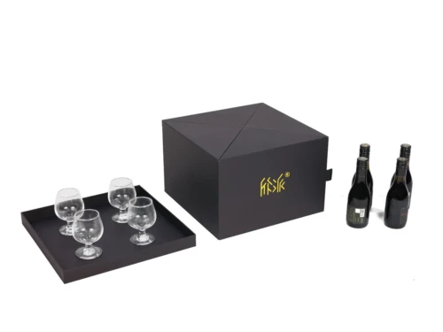 Blueberry Wine and Glasses Gift Packaging Boxes