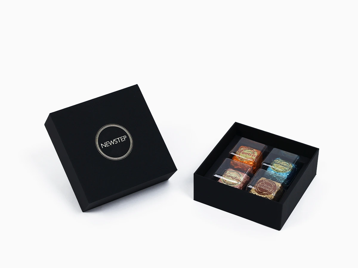 Luxury Black Chocolate Soft Touch Packaging Boxes