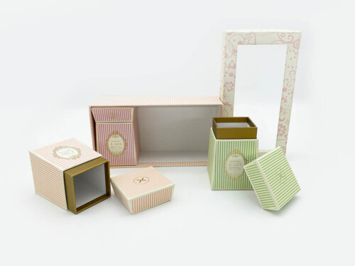 Candle Box Set Retro Style