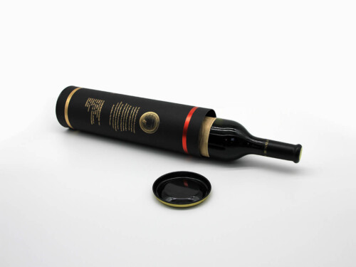 Cylinder Wine Box for Single Bottle