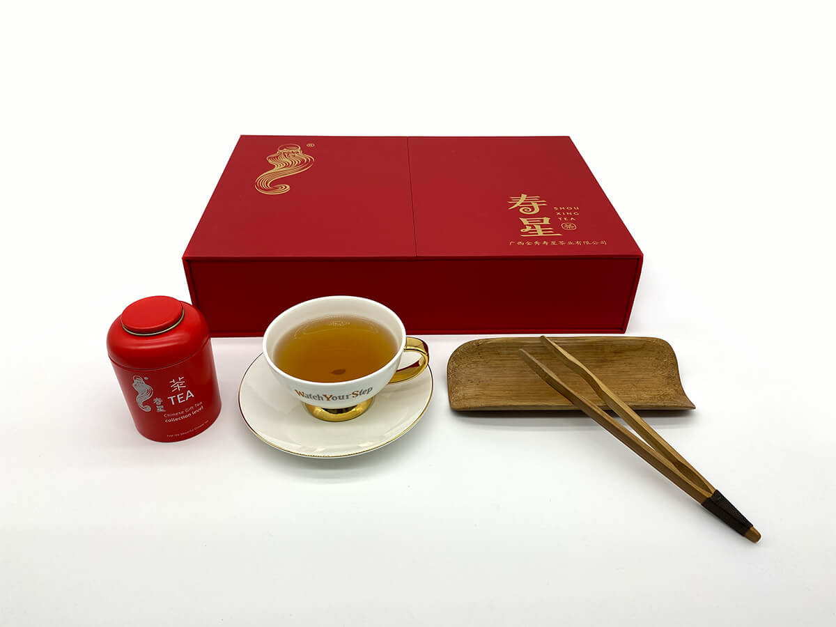 Tea Gift Box with Magnetic Double Door Closure