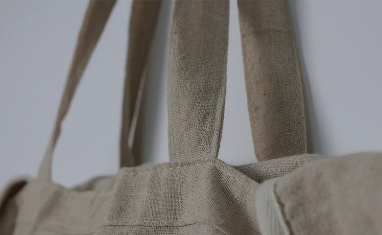 Linen Garment Bag Handle Sewing