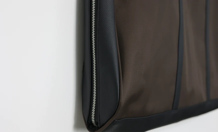 Luxury Garment Carrier Bag Bottom Leather