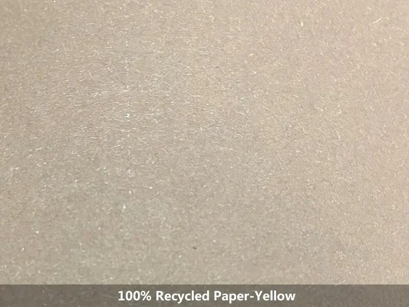 100% recycled paper-yellow