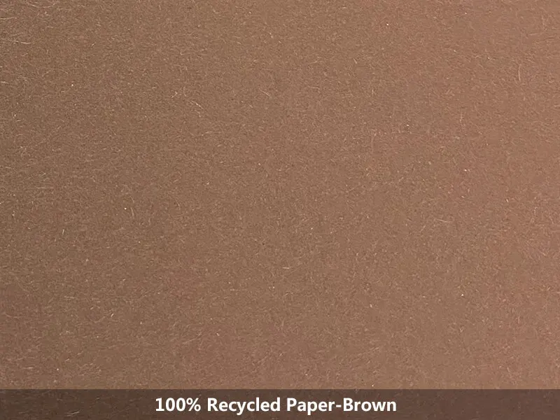 100% recycled paper-brown