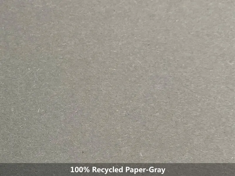 100% recycled paper-gray