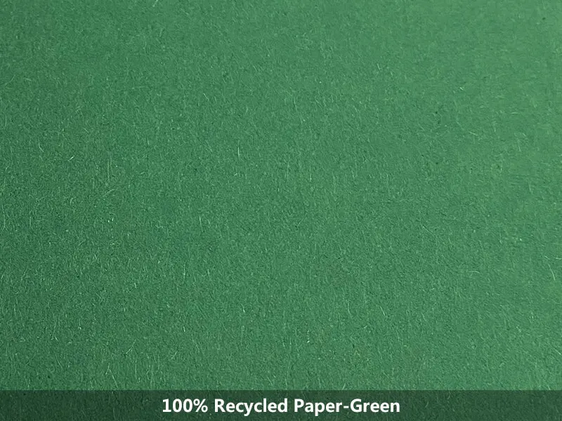 100% recycled paper-green