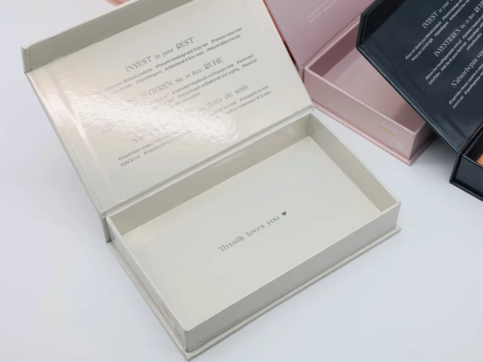 Silk Scarf Packaging Box Print Text