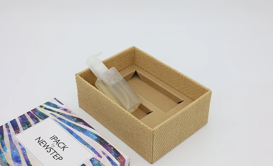 Paper Straw Rigid Gift Boxes Kraft Card Lining