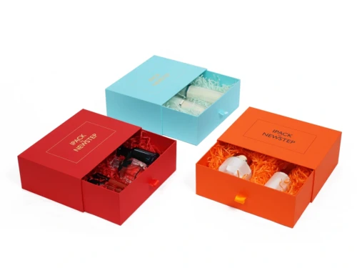 Luxury Drawer Boxes with Embossing for Cosmetic