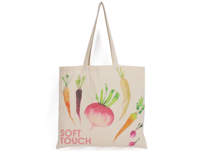 Radish Vegetables Design Soft Cotton Tote Bag