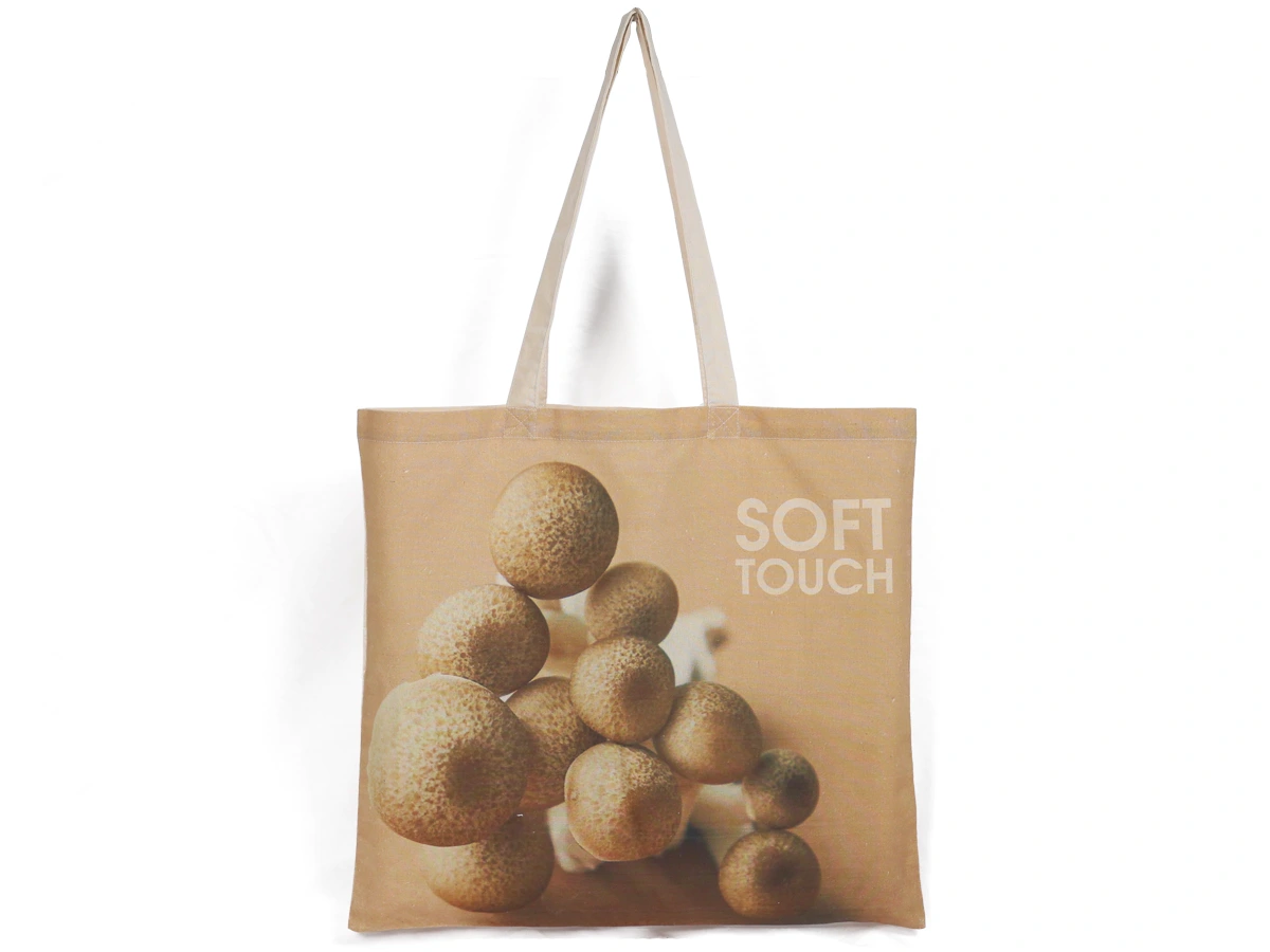 Mushrooms Design Soft Touch Cotton Tote Bags