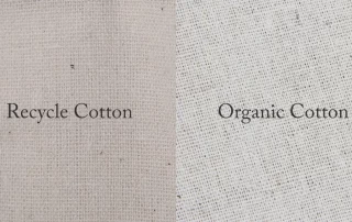 recycled and organic cotton