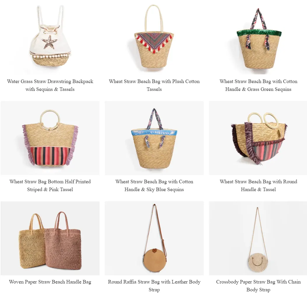 Custom straw beach bags online
